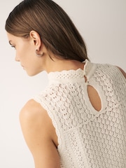 Emme Marella Creme Decano-Strick-Top - Bild 3 von 4