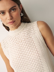 Emme Marella Creme Decano-Strick-Top - Bild 4 von 4