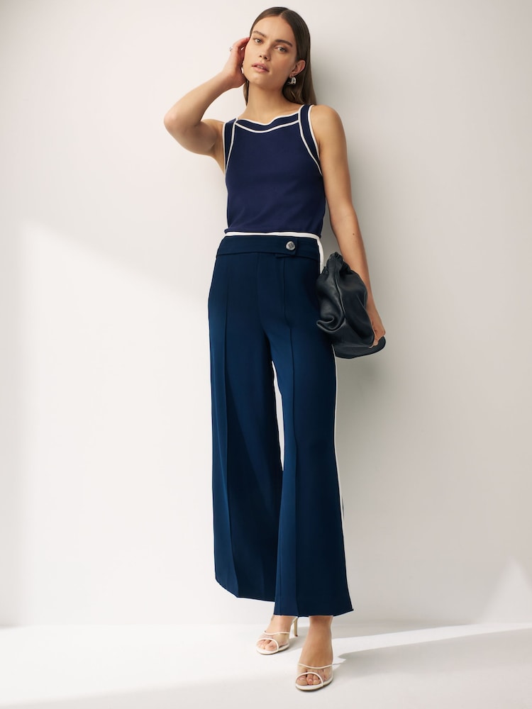 Emme Marella Blue Berg Stretch Knit Tank Top - Image 2 of 4