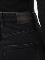 Paige Siren Denim Black Midi Skirt - Image 4 of 5