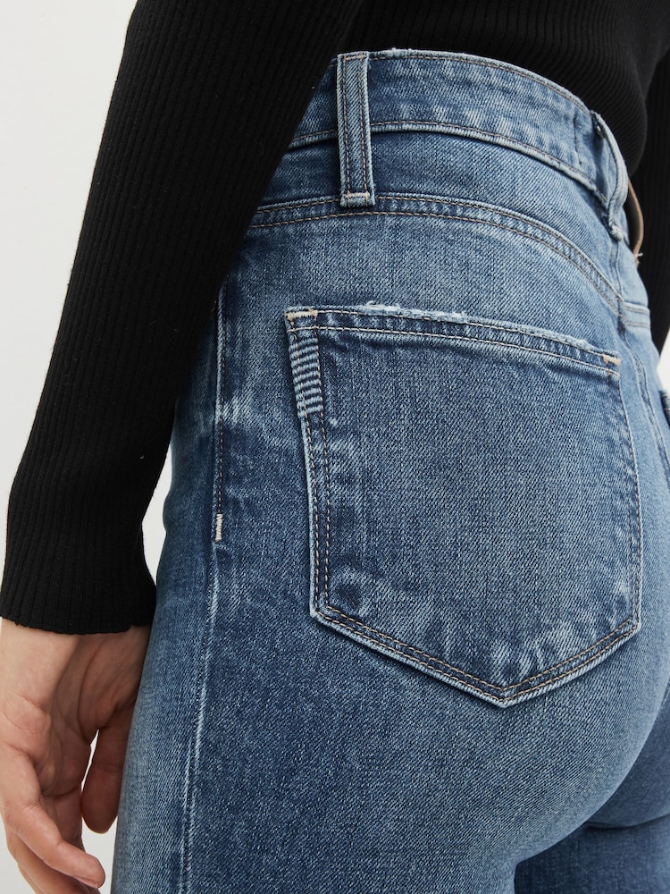 Paige Blue Stella Straight 31" Jeans - Image 5 of 5