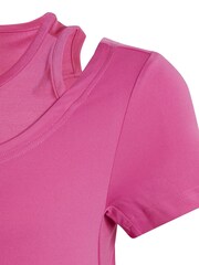 adidas Pink Junior AEROREADY HIIT Training T-Shirt - Image 4 of 5