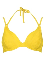 Pour Moi Yellow Gold Coast Double Strap Bikini Top - Image 4 of 5