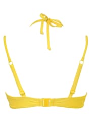 Pour Moi Yellow Gold Coast Double Strap Bikini Top - Image 5 of 5