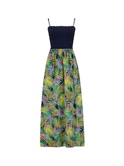 Pour Moi Black Tropical Removable Strap Dress - Image 4 of 5