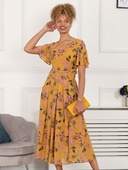 Jolie Moi Bedrucktes Haylee Chiffon Maxikleid​​​​​​​ - Bild 1 von 5