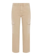 7 For All Mankind Cream Cargo Logan Straight Jeans - Image 3 of 3