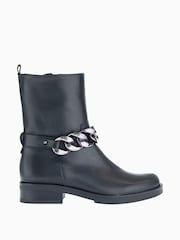 Gabor Harrow Black Leather Ankle Boots - Image 1 of 5