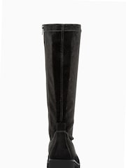 Gabor Baku Black Microvelour Long Boots - Image 5 of 5