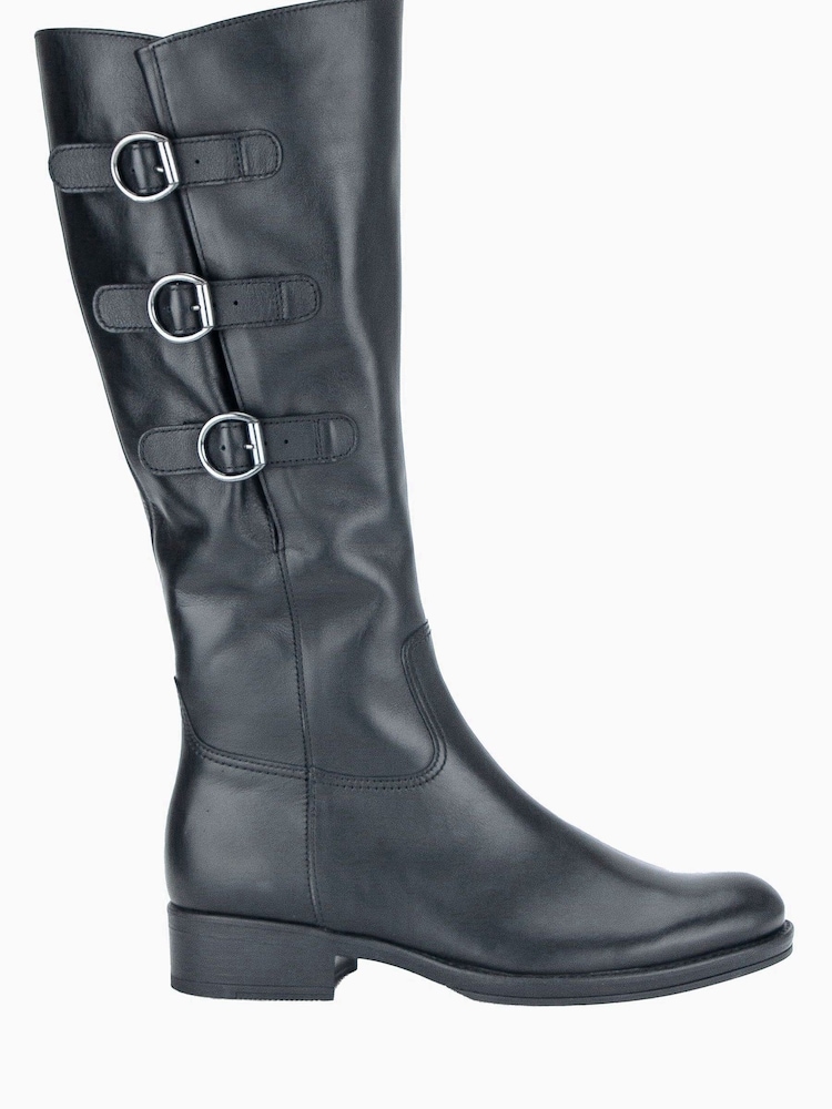 Gabor Adieu Black Leather Boots - Image 1 of 5
