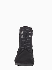 Gabor Boat Suede Ankle Black Boots - Image 4 of 5