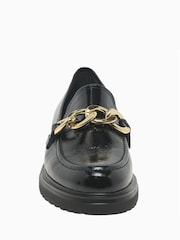Gabor Extra Wide Fit Florida Wrinkle Patent Leather Black Loafers - Image 4 of 5