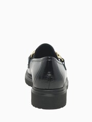 Gabor Extra Wide Fit Florida Wrinkle Patent Leather Black Loafers - Image 5 of 5