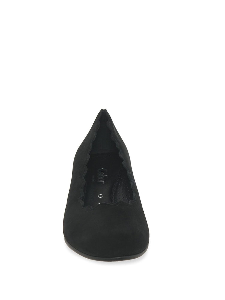 Gabor Wide Fit Gigi Antikrosa Suede Court Shoes - Image 4 of 4