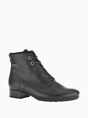 Gabor Boat Leather/Suede Ankle Black Boots - Image 3 of 5