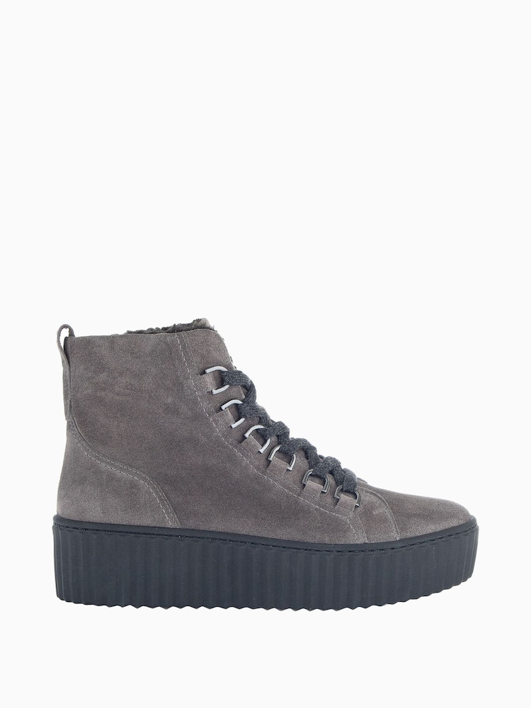 Gabor Grey Direct Wallaby Suede Ankle Boots - Image 1 of 5