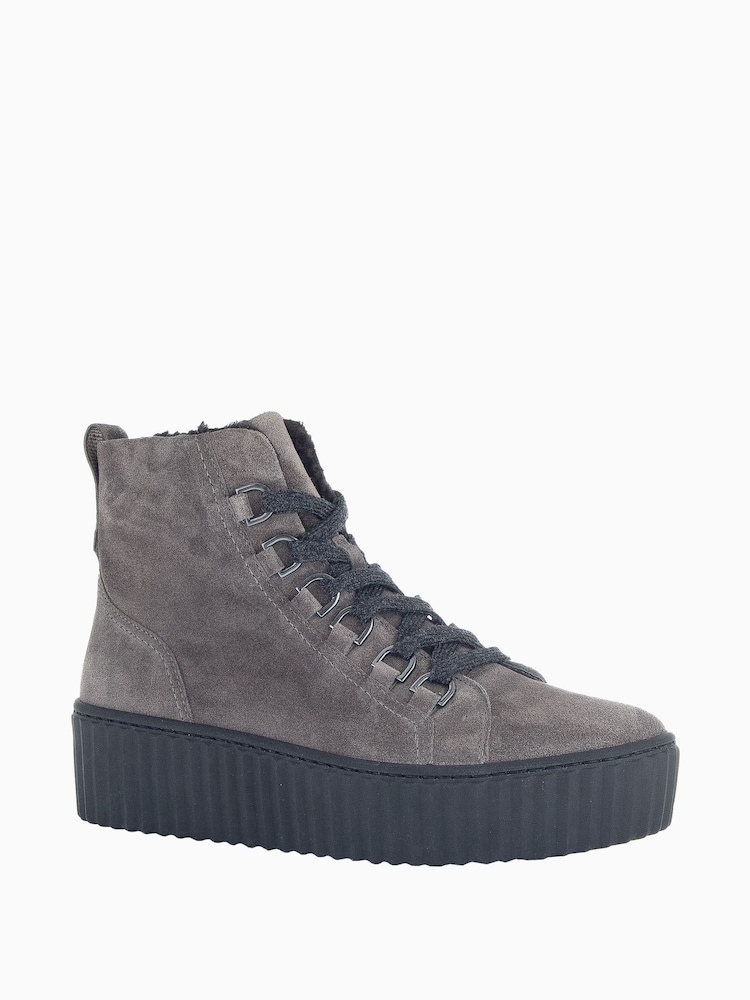 Gabor Grey Direct Wallaby Suede Ankle Boots - Image 2 of 5