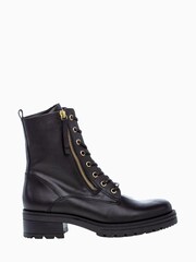 Gabor Wide Fit Serve Black Leather Ankle Boots - Image 1 of 5