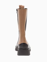 Gabor Natural Lexington Chino Leather Mid Length Boots - Image 4 of 5
