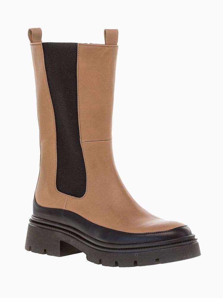 Gabor Natural Lexington Chino Leather Mid Length Boots - Image 5 of 5 Gabor Natural Lexington Chino Leather Mid Length Boots - Image 5 of 5