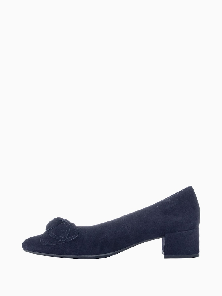 Gabor Blue Hooty Atlantik Suede Shoes - Image 2 of 5