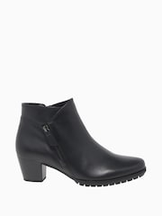 Gabor Olivetti Leather Black Ankle Boots - Image 1 of 5