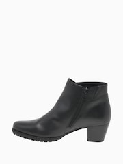 Gabor Olivetti Leather Black Ankle Boots - Image 2 of 5