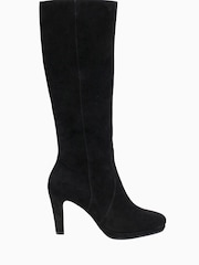 Gabor Abeni Black Suede Long Boots - Image 1 of 4