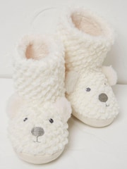 FatFace Natural Polar Bear Slipper Boots - Image 2 of 3