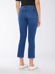7 For All Mankind Crop Slim Illusion Saturday Blue Jeans - Image 2 of 3