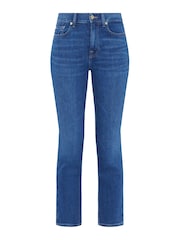 7 For All Mankind Crop Slim Illusion Saturday Blue Jeans - Image 3 of 3