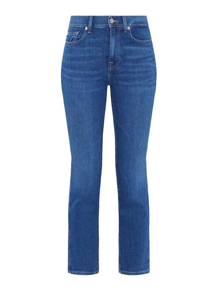7 For All Mankind Crop Slim Illusion Saturday Blue Jeans - Image 3 of 3