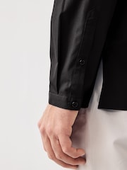 Black Regular Fit Short Cotton Kurta - Image 5 of 6