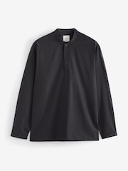 Black Regular Fit Short Cotton Kurta - Image 6 of 6