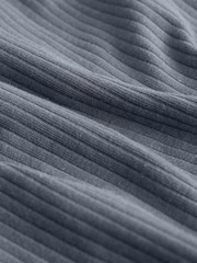 Blue Maternity Tie-Side Nursing Top - Image 8 of 8