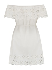 Pour Moi White 100% Cotton Broderie Dress - Image 4 of 4