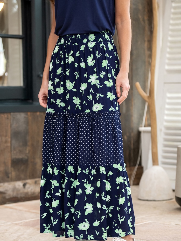 Pour Moi Blue Tahlia Tiered Skirt - Image 1 of 5