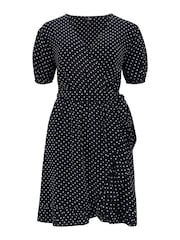 Pour Moi Black Kelly Woven Visc Dress - Image 4 of 5