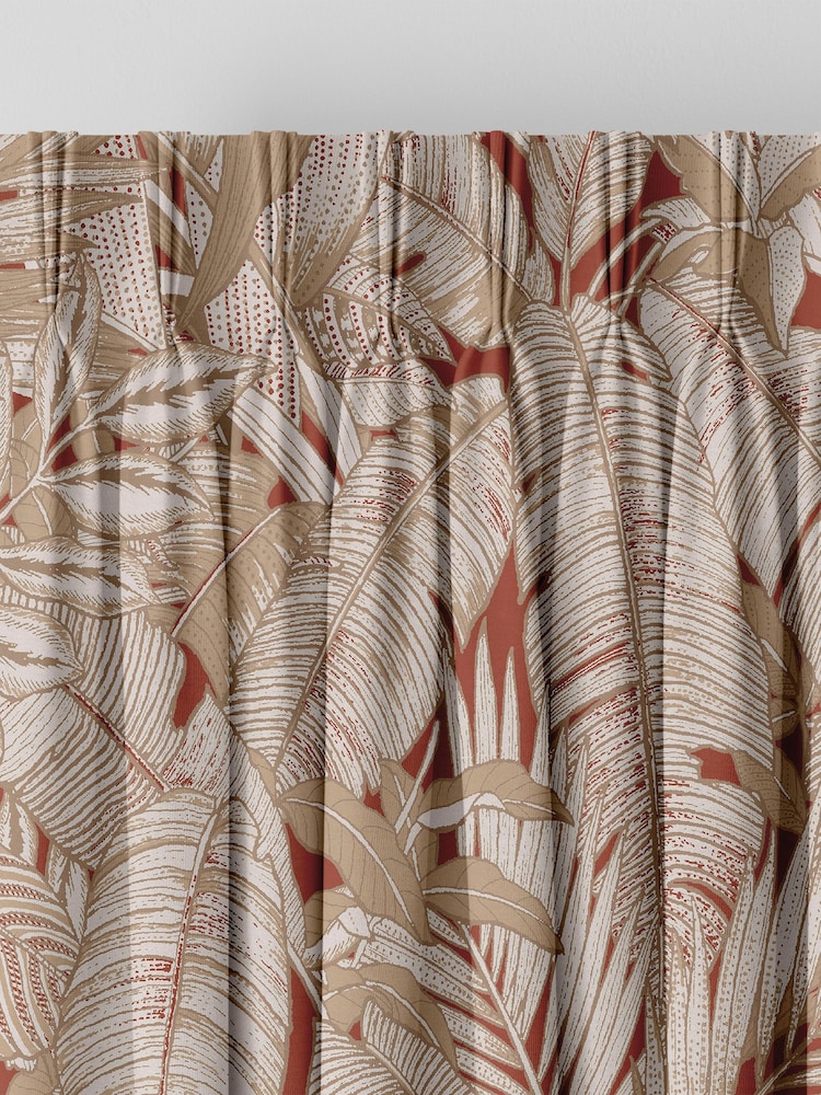 Graham & Brown Alizarin Red Paradys Made to Measure Curtains - Image 2 of 8
