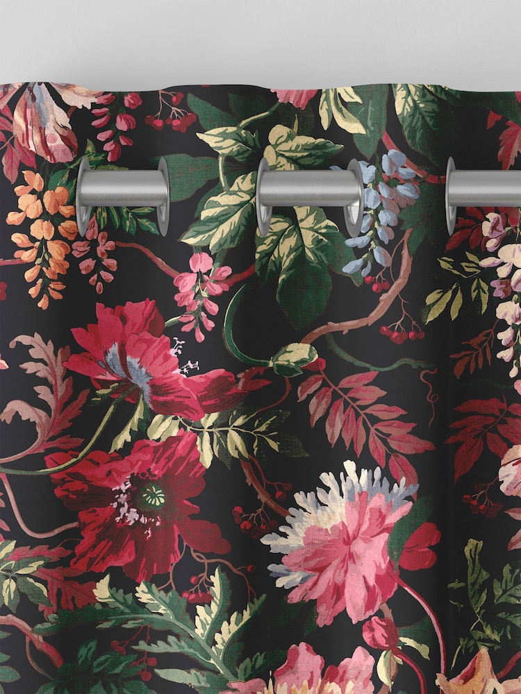 Graham & Brown Black Terrazzo Florenzia Made to Measure 100% Cotton Curtains - Image 6 of 8