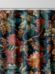 Graham & Brown Dusk Blue Florenzia Made to Measure 100% Cotton Curtains - Image 6 of 8