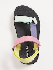 Simply Be Pink Patel Riri Extra Wide Fit Sandals - Image 3 of 3