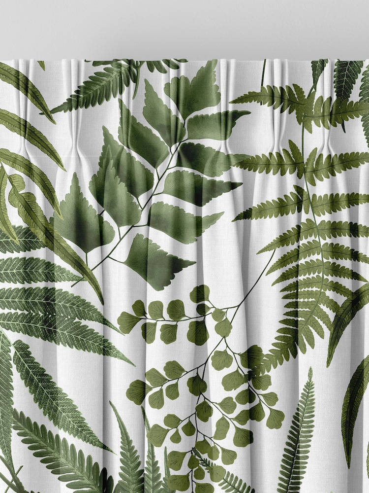 Graham & Brown Black Lush Midsummer Fern Made to Measure Curtains - Image 2 of 8