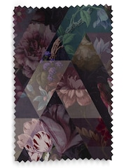 Graham & Brown Amethyst Purple Timepiece Made to Measure 100% Cotton Curtains - Image 8 of 8