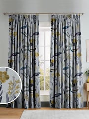 Graham & Brown Soft Grey Glasshouse Made to Measure Curtains - Image 1 of 8