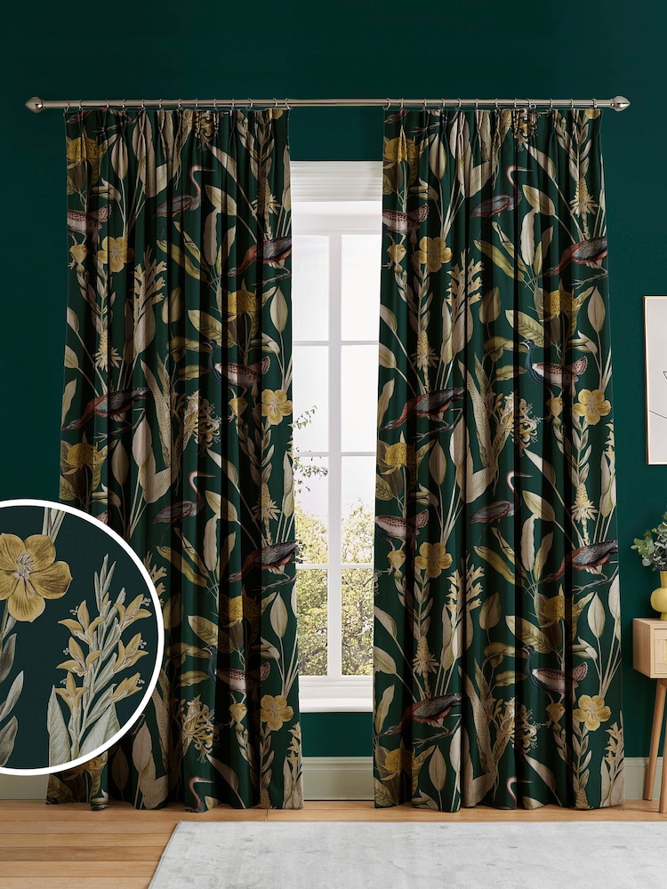 Graham & Brown Green Glasshouse Made to Measure Curtains - Image 1 of 8