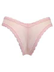 Pour Moi Pink Luxe Linear V-Shaped Brazilian Knickers - Image 5 of 5