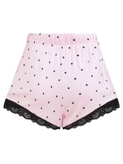 Pour Moi Pink Sofa Loves Lace Soft Jersey Shorts - Image 4 of 4