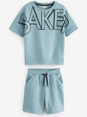 Baker by Ted Baker Letter Sweater and Shorts Set - Image 1 of 4