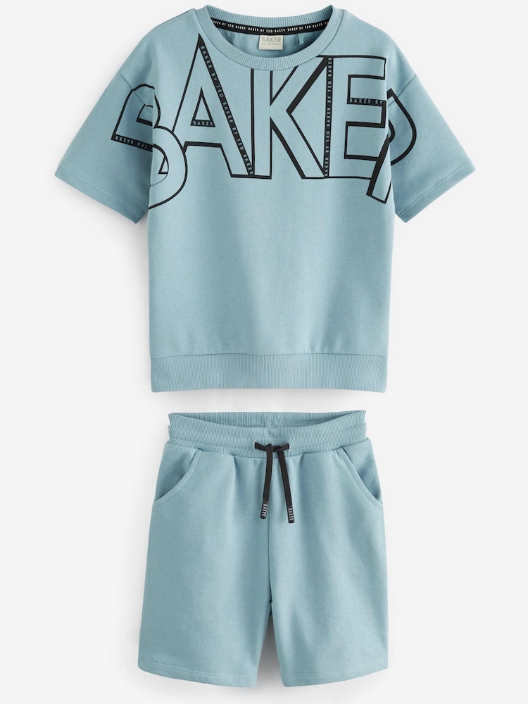 Baker by Ted Baker Letter Sweater and Shorts Set - Image 1 of 4